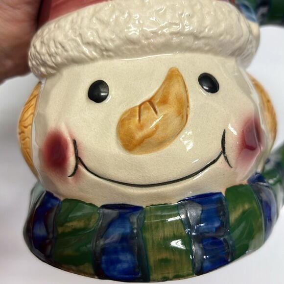 Snowman w/ Winter Details Pottery Coffee Tea Hot Chocolate Mug - Picture 8 of 16